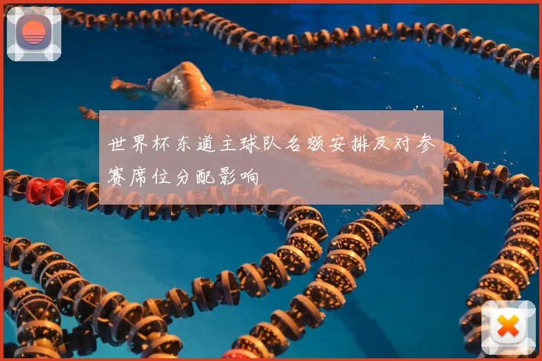 世界杯东道主球队名额安排及对参赛席位分配影响